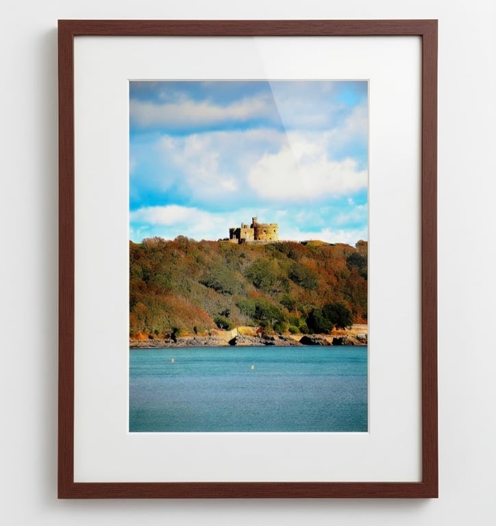 Picture of Falmouth Pendennis Headland Photo Print Cornwall