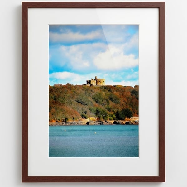 Picture of Falmouth Pendennis Headland Photo Print Cornwall