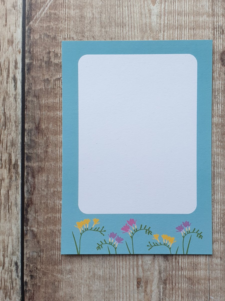 Freesias Gift Notes - Set of 4 Sheets