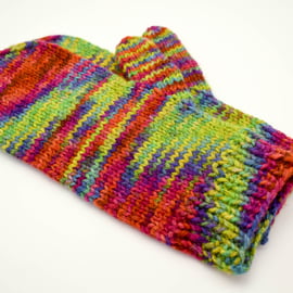 Hand Knitted mittens - XL - Multicolour