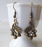 Acorns and Oak Leaf Bronze Tone Earrings - Image 4
