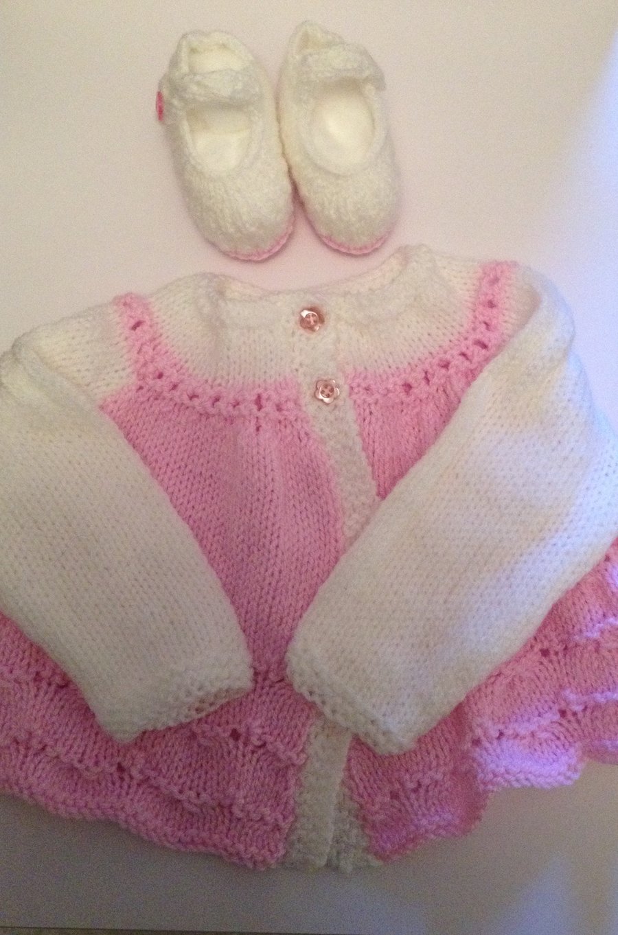 Newborn cardigan & booties SALE quote summer2016 20% off