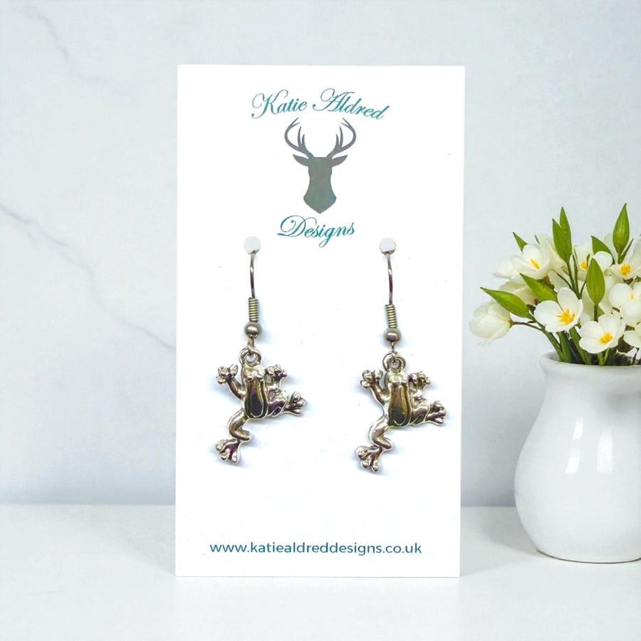 Image of Charm Earrings - Frog