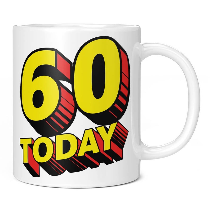 60 Today Mug Happy 60th Birthday Gift Present Idea Novelty Cup