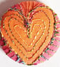 Buttons 1 inch button Hand Dyed Silks and Cottons Free Machine Embroidery Button