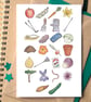 Gardening Alphabet Greetings Card - Image 1