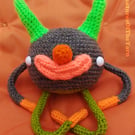 Greyson- crocheted, collectible companion creature for grown ups