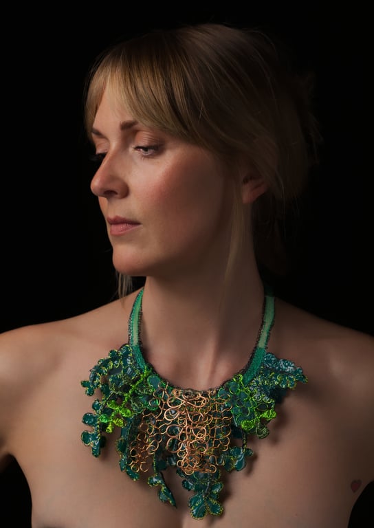 Maidenhair Spleenwort necklace