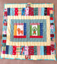 Monkey-Lion playmat, quilt