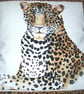 Leopard facing front cushion - Image 2