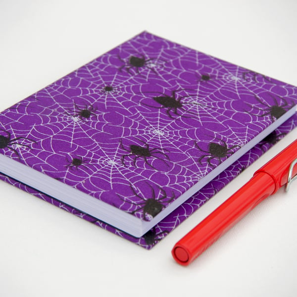 A6 Hardback Notebook with full cloth spider cover