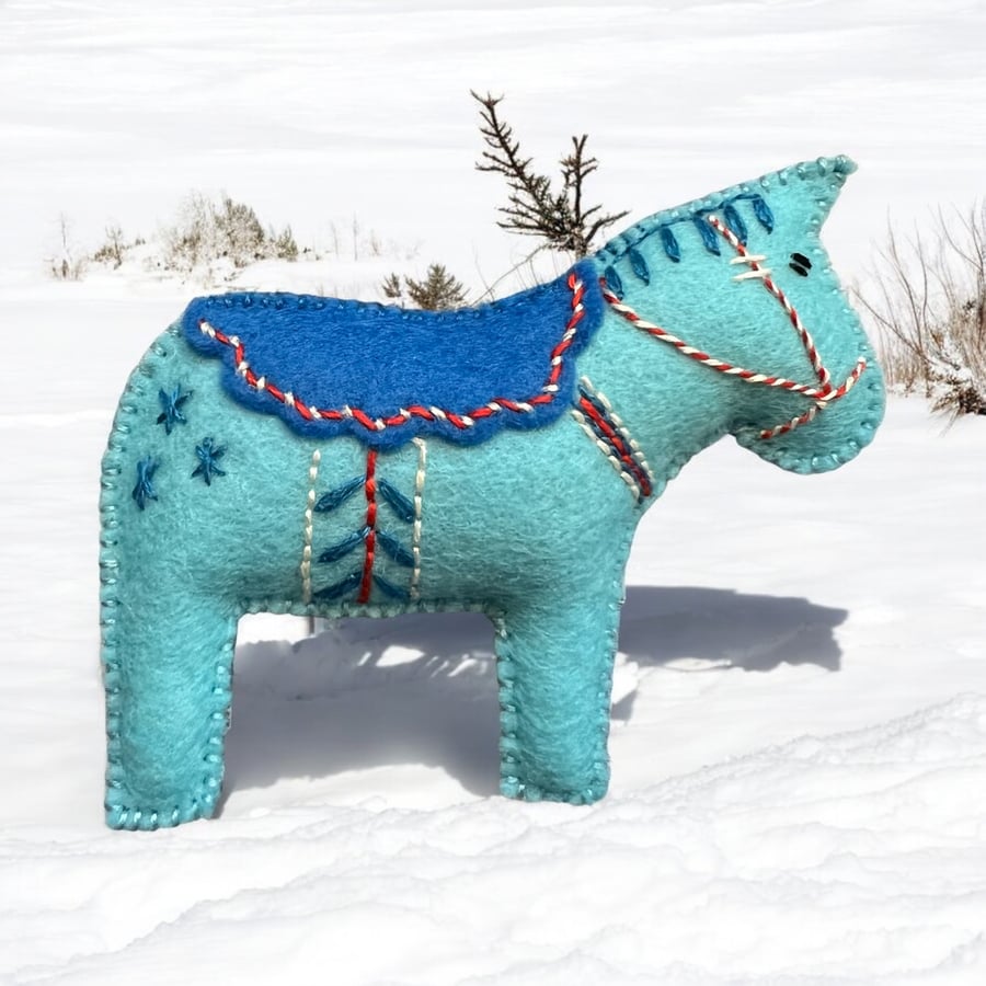 Swedish Dala Horse Christmas Gift for a Horse Lover