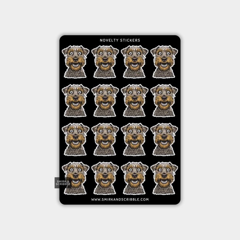 Funny Vinyl Sticker Sheet For Adults - Dog