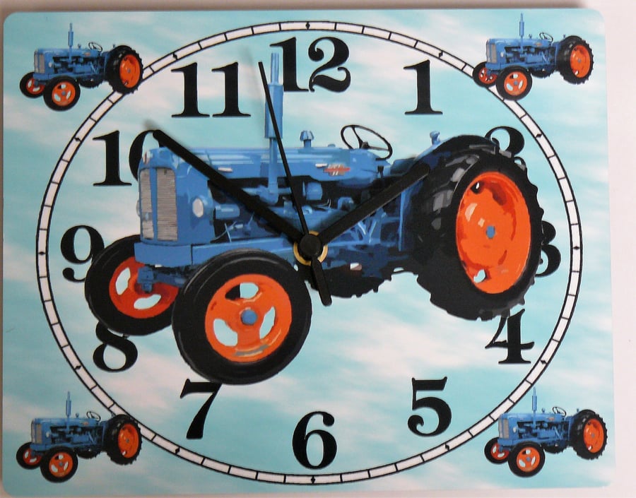 tractor major wall clock classic tractor major wall clock blue tractor