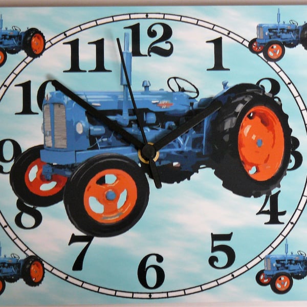 tractor major wall clock classic tractor major wall clock blue tractor