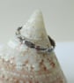 Sterling Silver Flat Twist Ring, size O-P - Image 4