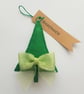 Green Bow Felt Christmas Tree
