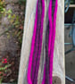 Wool Rope Necklace Sparkly Yarn Purples  - Image 3