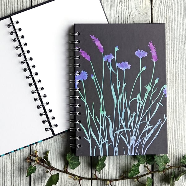 Cornflower & Lavender A5 Spiral Bound Notebook