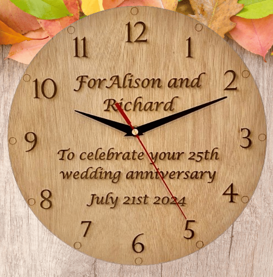Personalized celebration  Wall Clock 