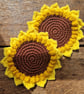 Sunflower coaster set of two, Sunflower decor, Sunflower gift, Birthday gift - Image 3