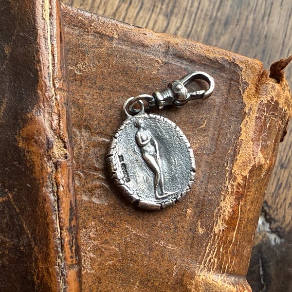 Double Sided Classical Nude Ladies Wax Seal Clip On Pendant Charm