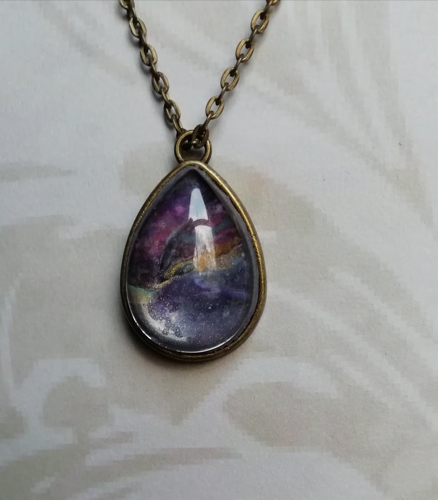 Marble pendant necklace 