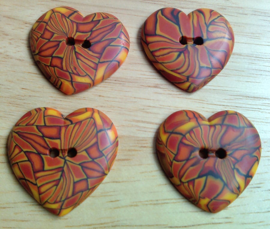 Heart Shaped Buttons