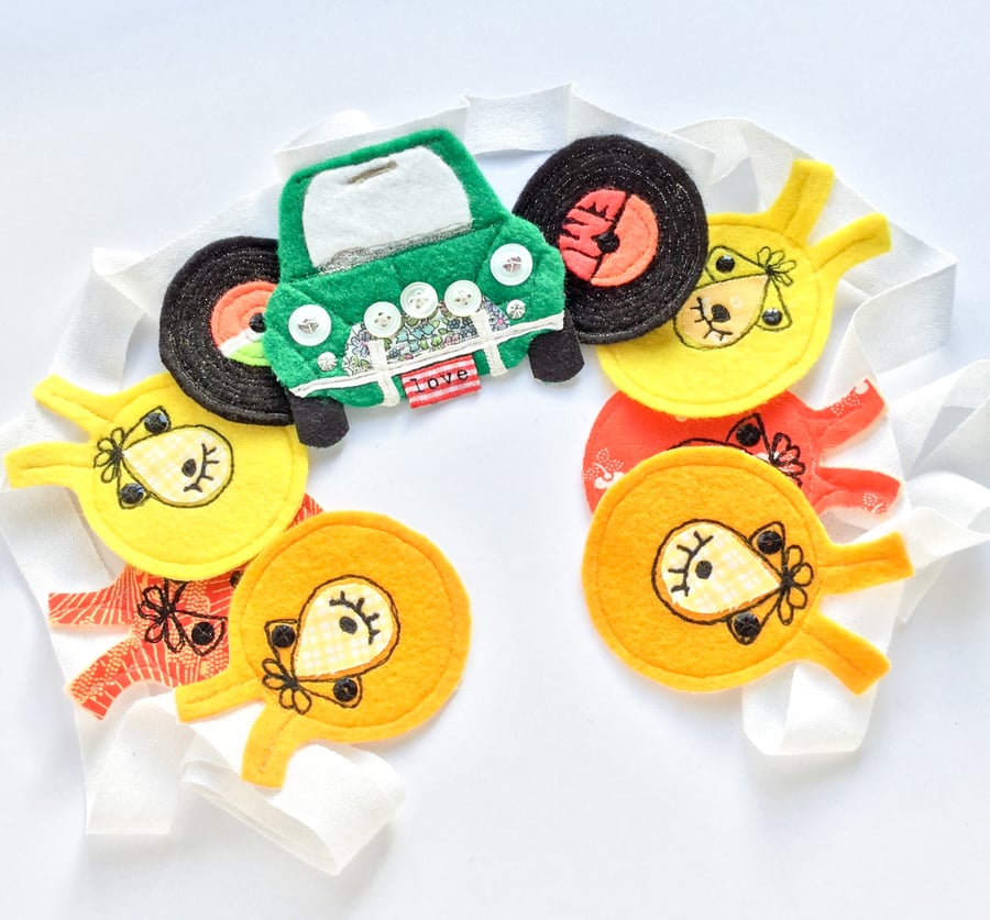 Bunting 70’s vibes.