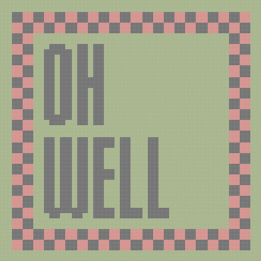 OH WELL Needlepoint Cushion Pattern - Large Digital Tapestry Chart PDF