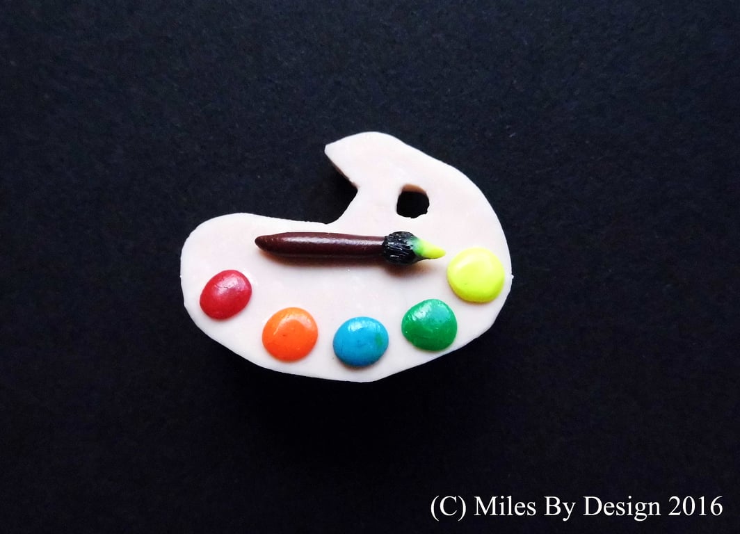 Paint Palette Brooch
