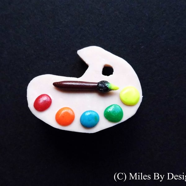 Paint Palette Brooch