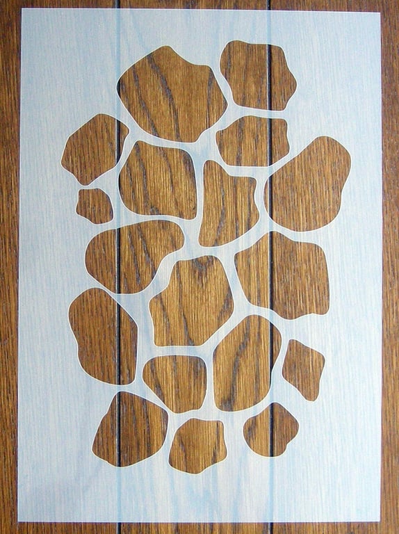 Giraffe Pattern stencil Mask Reusable PP Sheet for Arts & Crafts