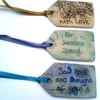 Pack of Personalised Ceramic Gift Tags