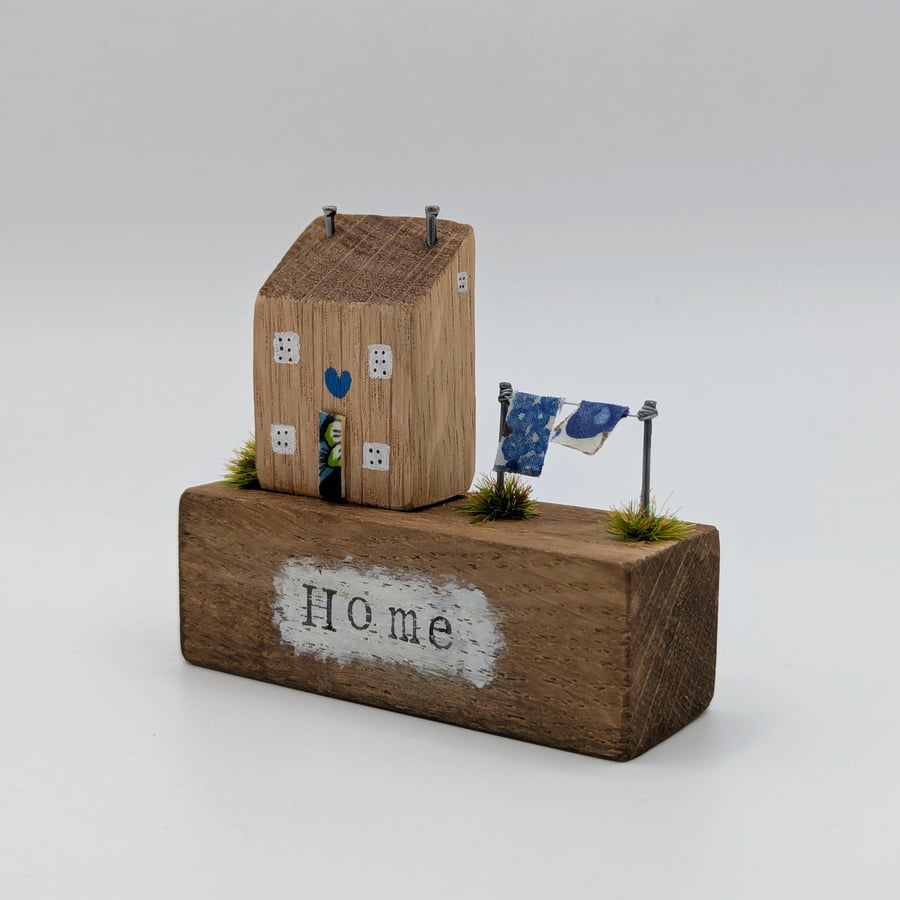 Washing Day - Handmade Tiny Oak Cottage Home Decor 