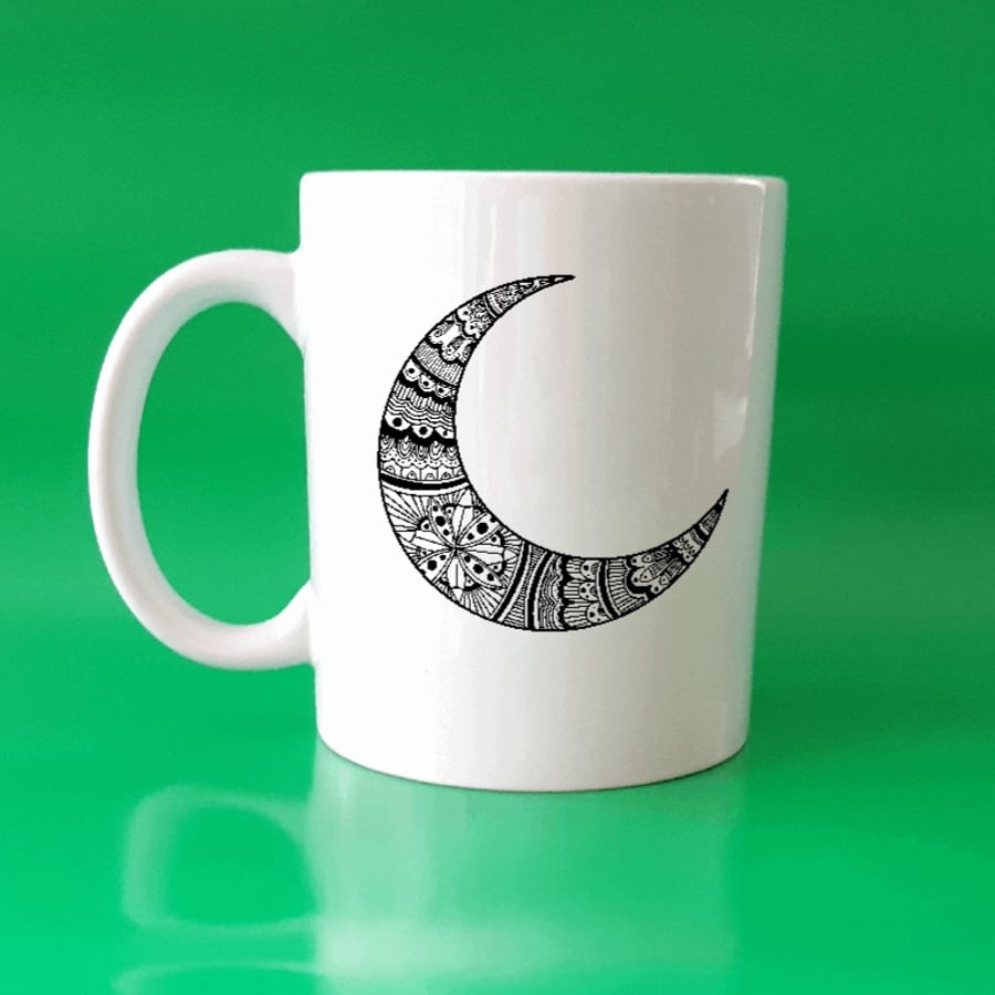 Personalised Moon Mug, ceramic coffee mugs, gifts for women, gifts for men