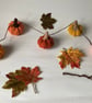 Crochet Pumpkin Garland Halloween Autumn Home Decor