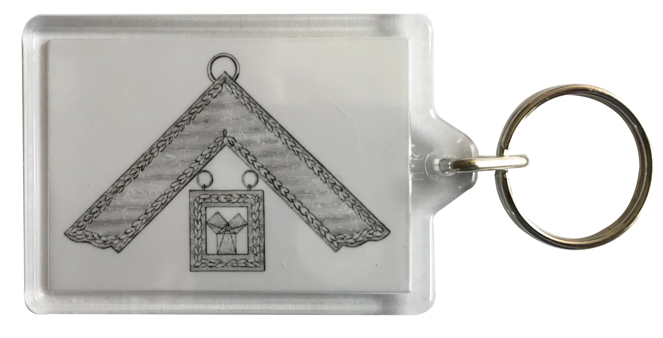 Past Master - Masonic - Keyring with 50x35mm Insert 