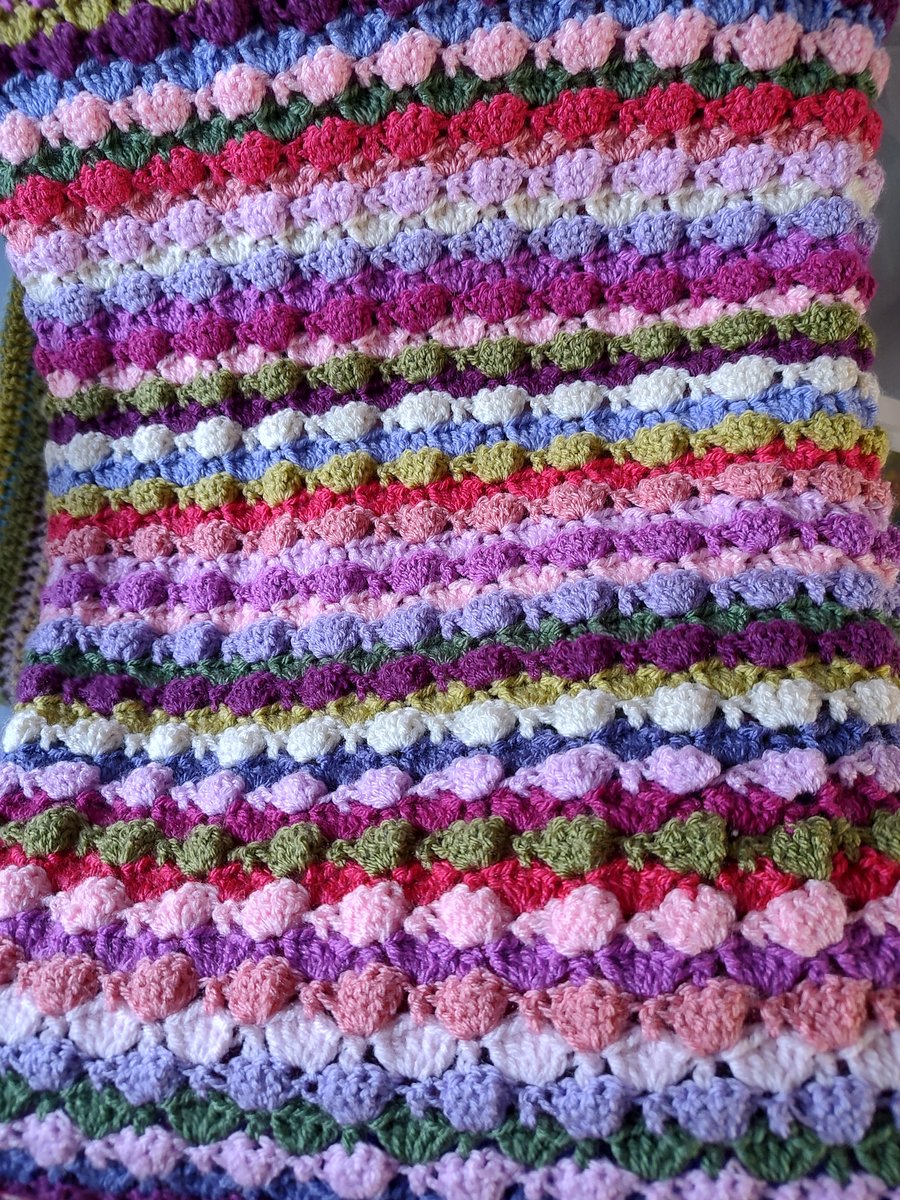 Hand crocheted blanket Folksy