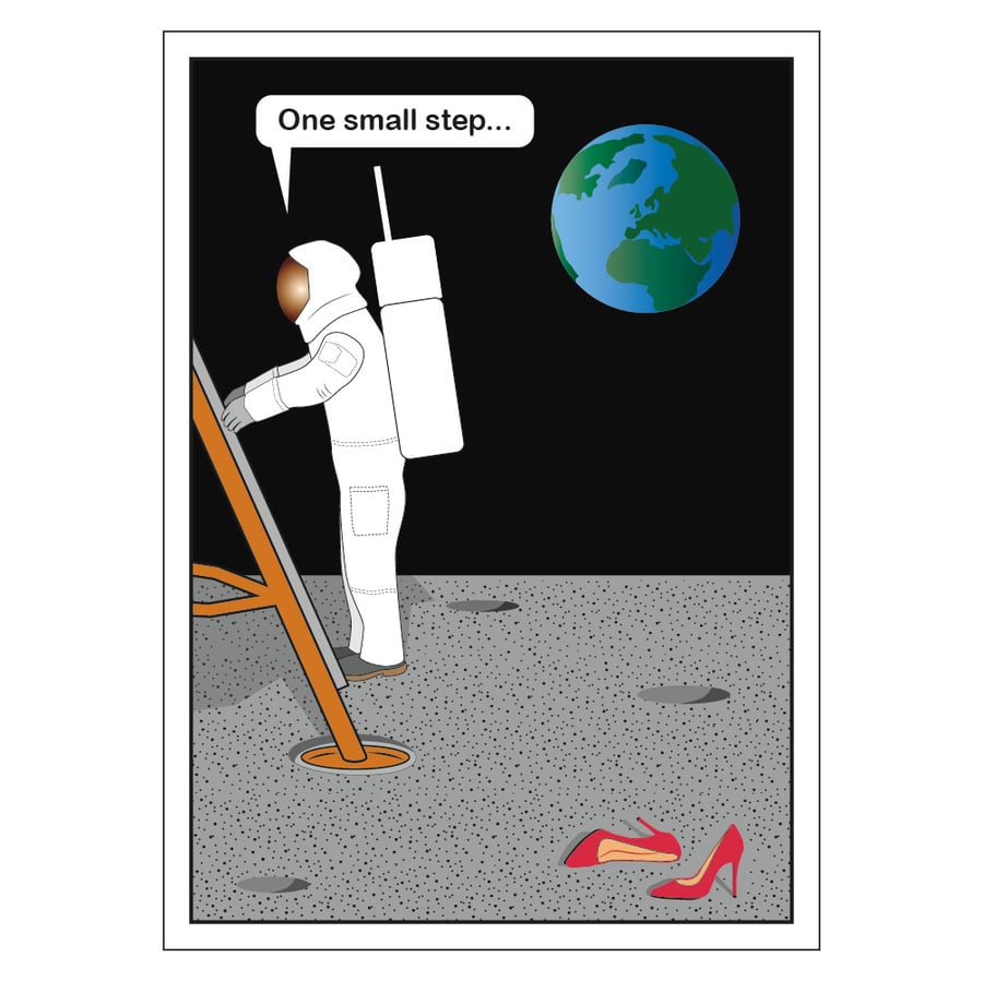 Image of One Small Step Postcard