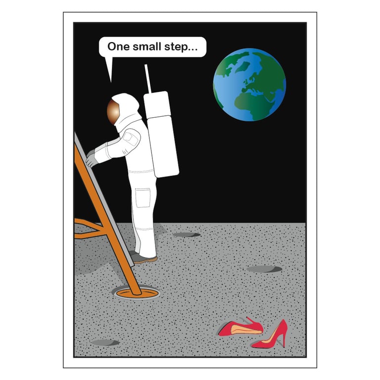 One Small Step Postcard