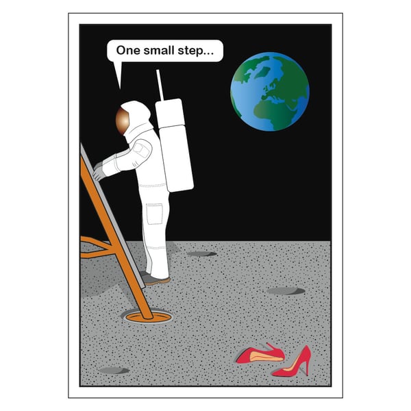 One Small Step Postcard