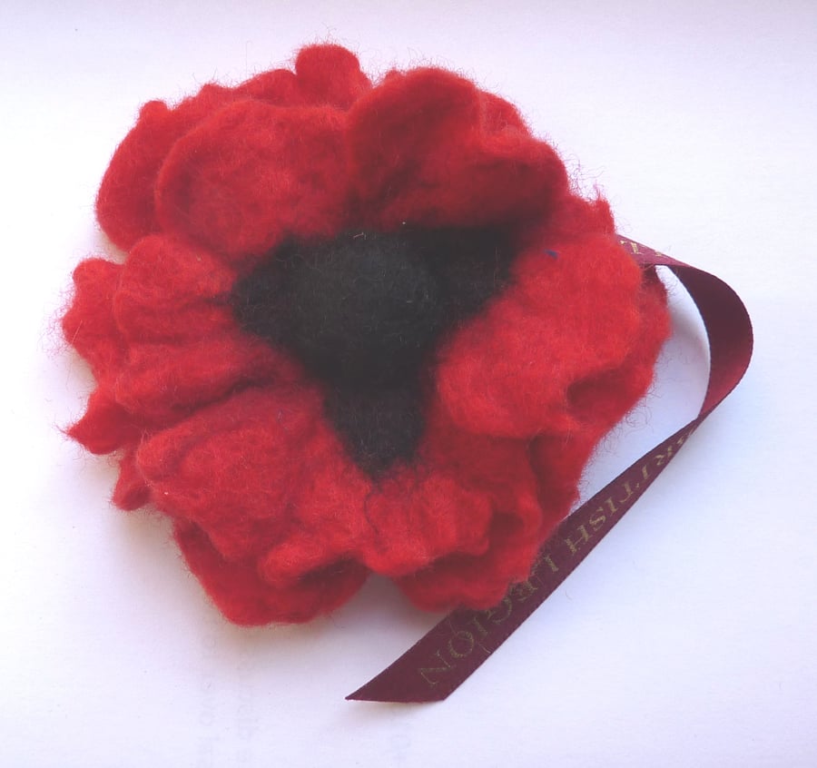 RBL felt poppy (no leaf)