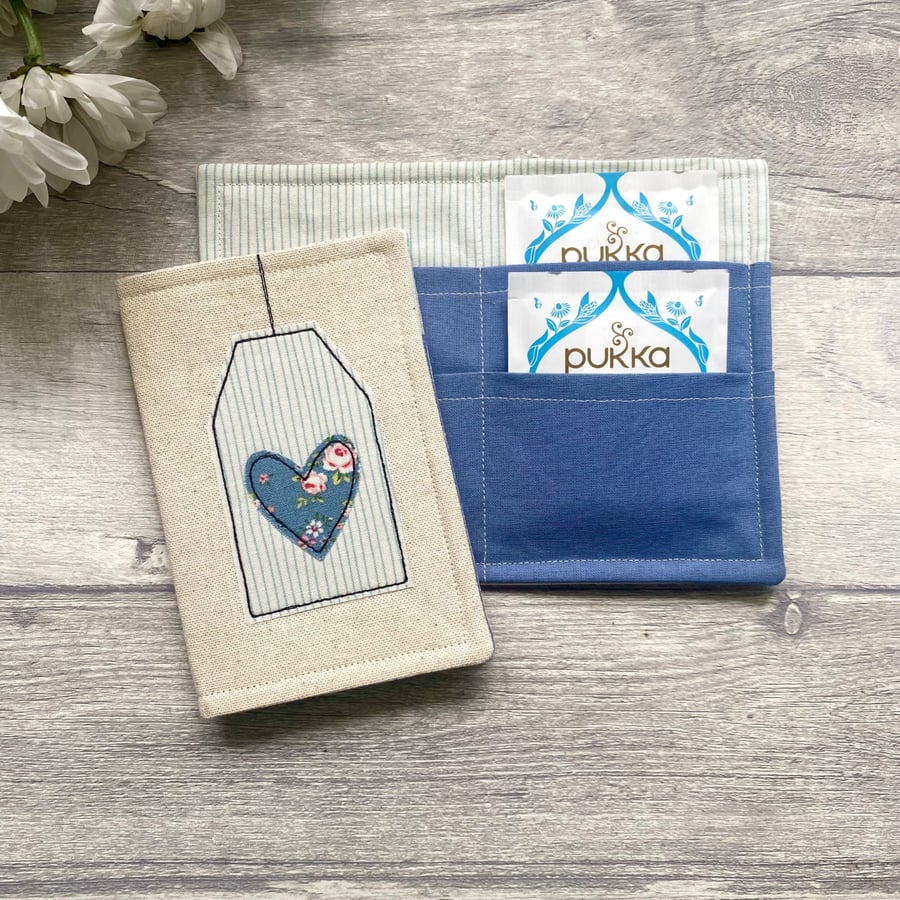 Tea bag wallet, tea lover gift