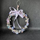 Lilac wreath suncatcher 