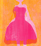 Pink Party Dress.  - Monoprint  - Image 2