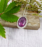 Sterling Silver & Purple Jasper Necklace  - Image 2