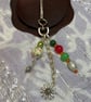 Sunflower & Bead Bag Charm - Image 1