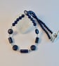 Lapis Lazuli & Crystal Necklace, September Birthday, Anniversary, Gifts For Her