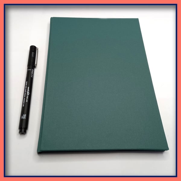 Green Hardback Address Book A5